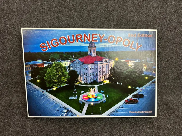 Sigourney-Opoly box top
